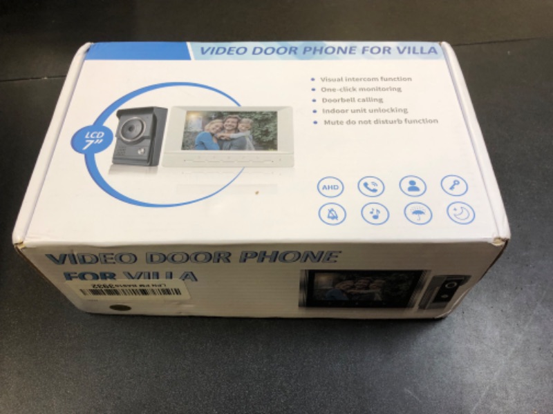 Photo 1 of AMOCAM Video Intercom System, 7 Inche Monitor Wired Video Door Doorbell Kit, Outdoor IR Camera Door Intercom, Support Monitoring, 2-Way Intercom Unlocking for Home