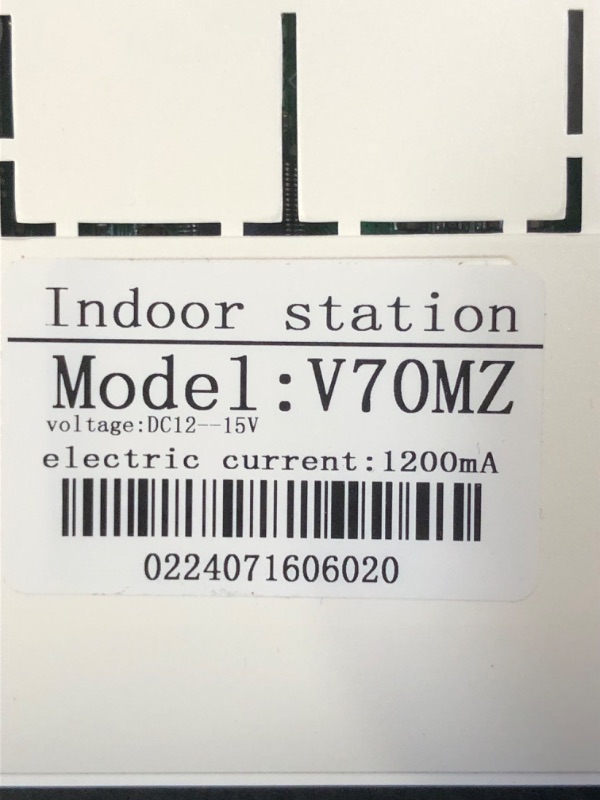 Photo 1 of AMOCAM Video Intercom System, 7 Inche Monitor Wired Video Door Doorbell Kit, Outdoor IR Camera Door Intercom, Support Monitoring, 2-Way Intercom Unlocking for Home