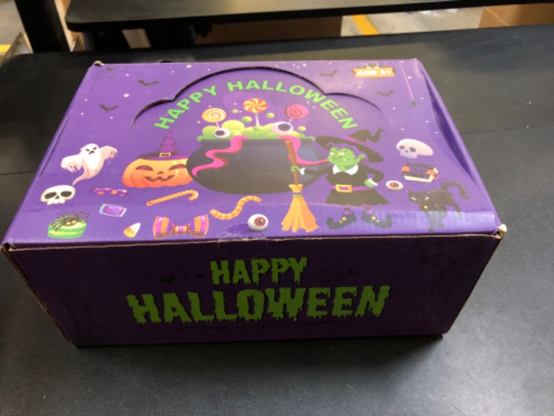 Photo 1 of 192 PCS Halloween Party Favors for Kids, 24 Pack Prefilled Small Plastic Witch Cauldron Halloween Toys in Bulk for Halloween Party School Classroom Prizes Trick or Treats Gifts