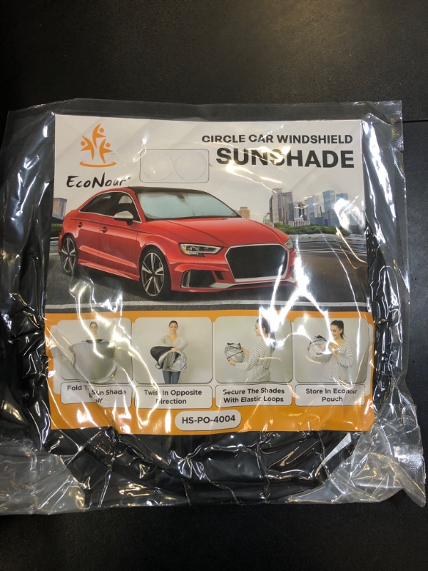 Photo 1 of Circle Car Winshield Sunshade Medium (64x32 inches)