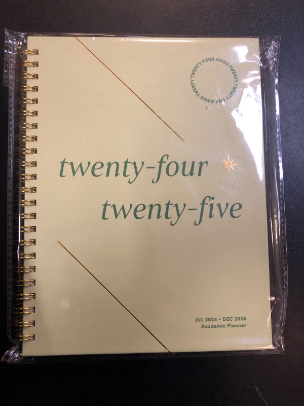 Photo 2 of Riley's Planner 2024-2025 Academic Year, 18-Month Serif Weekly Planner - Classic Weekly & Monthly Agenda Planner, Durable Cover, Notes Pages, Twin-Wire Binding (8 x 6 inch, Green)