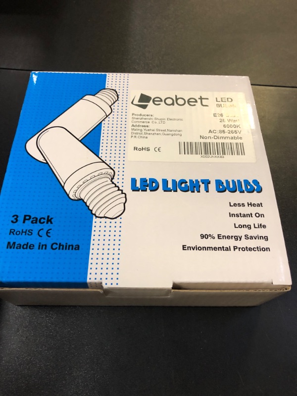 Photo 3 of E26 LED Bulb,25W LED Corn Light Bulb 200W Equivalent 6500K Cool Daylight White 2500LM Non-dimmable Flicker Free Ceiling Fan LED Corn Bulb for Indoor Outdoor Home Garage Pack of 3
