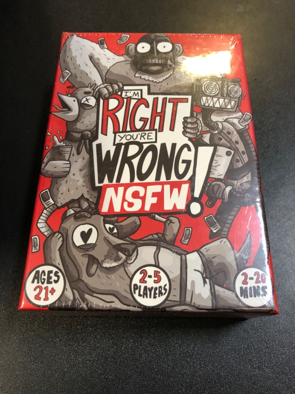 Photo 2 of I’m Right You’re Wrong NSFW- A Light Strategy Card Game Where Players Battle for The Last Word (2-5 Players) - Ages 18 and up