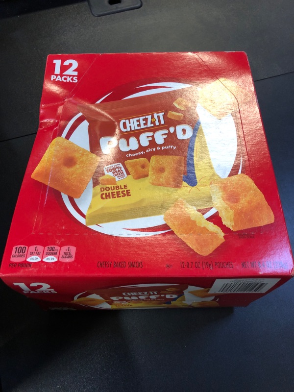 Photo 3 of Cheez-It Puff'd Double Cheese - 8.4oz/12ct (BB 28DEC24)