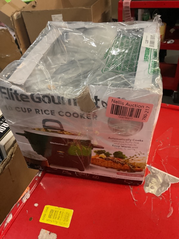 Photo 1 of Elite Gourmet ERC2001BX 10-Cup Electric Rice Cooker with 304 Surgical Grade Stainless Steel Inner Pot, Makes Soups, Stews, Porridges, Grains and Cereals
