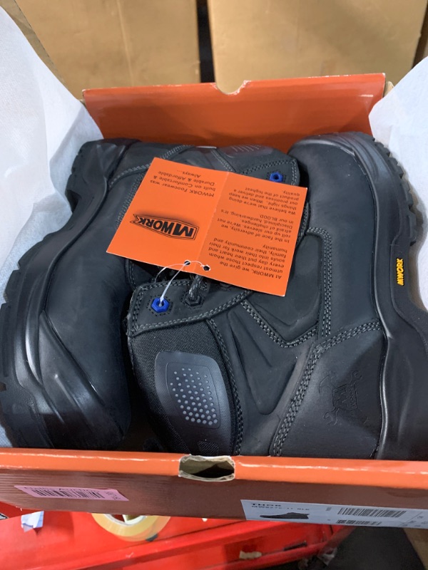 Photo 2 of ***11***
MWORK 6" Safety Work Boots For Men Water Resistant Composite Toe Puncture Resistant EH Non Slip No Metal ASTM F2413-18 Comfortable&Durable MW9276