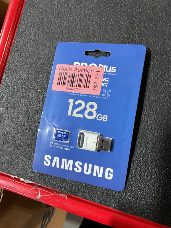 Photo 2 of SAMSUNG PRO Plus microSD Memory Card + Reader, 128GB MicroSDXC, Up to 180 MB/s, Full HD & 4K UHD, UHS-I, C10, U3, V30, A2 for Android Phones, Tablets, GoPRO, DJI Drone, MB-MD128SB/AM, 2023