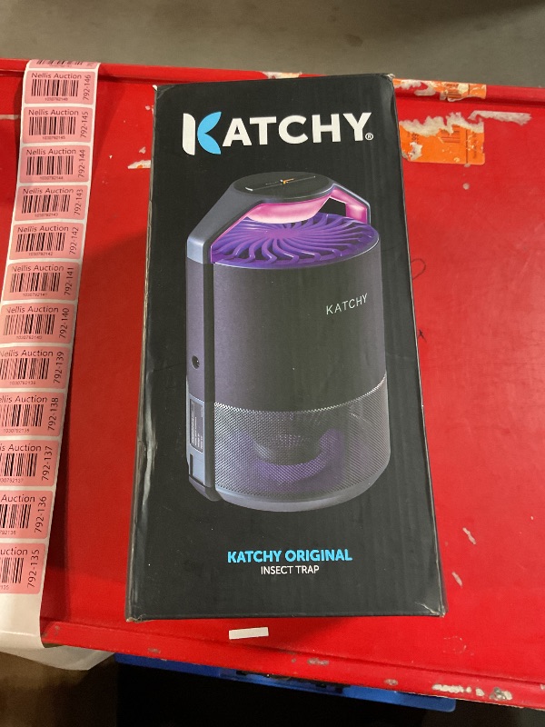 Photo 2 of **MISSING PLUG**
Katchy Indoor Insect Trap - Catcher & Killer for Mosquitos, Gnats, Moths, Fruit Flies - Non-Zapper Traps for Inside Your Home - Catch Insects Indoors with Suction, Bug Light & Sticky Glue (Black)