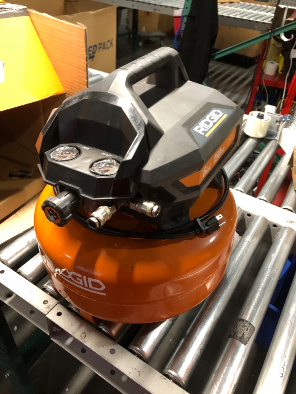 Photo 6 of ***USED - DOESN'T FUNCTION PROPERLY - SEE COMMENTS***
RDGD 6 gal. 150 PSI Portable Electric Pancake Air Compressor
