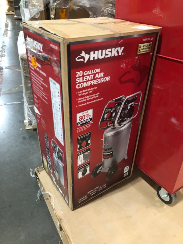 Photo 2 of Husky 20 Gal. 165 PSI Vertical Electric Quiet Air Compressor