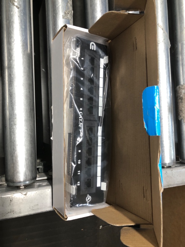 Photo 1 of Cat 5e Mini 12-Port Patch Panel with 89D Mounting Bracket