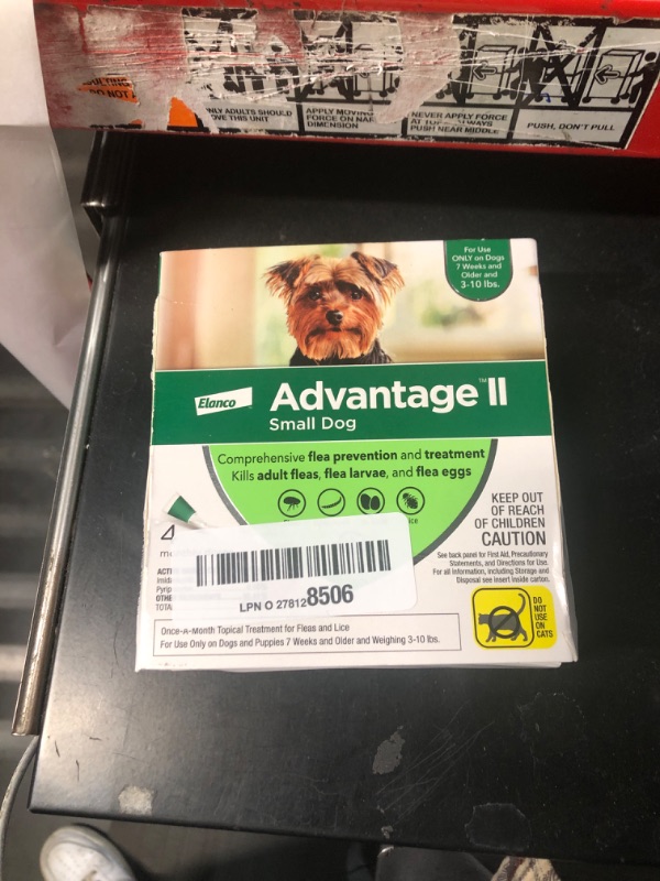 Photo 1 of (FAIR __ POSSIBLE MISSING STEPS) Advantage II Small Dog Vet-Recommended Flea Treatment & Prevention | Dogs 3-10 lbs. | 4-Month Supply