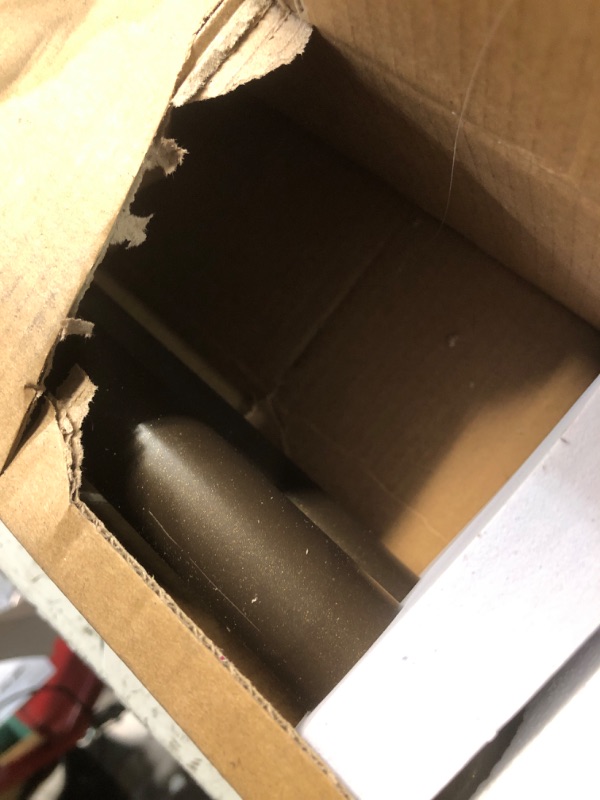 Photo 1 of **MISSING END PIECE**
KAMANINA 1 Inch Double Curtain Rods for Windows 36 to 72 Inches (3-6 Feet)?Bronze Heavy Duty Double Curtain Rod, Telescoping Drapery Rod with Netted Texture Finials