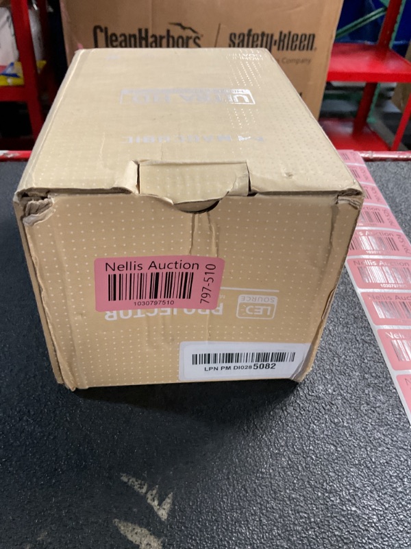 Photo 1 of Mini Projector, Magcubic HY300 Auto Keystone Correction Portable Projector, 4K/ 200 ANSI Smart Projector with 2.4/5G WiFi, BT 5.0, 130 Inch Screen, 180 Degree Flip, Round Design, Home Video Projector