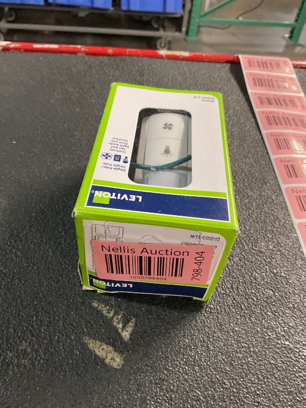 Photo 1 of Leviton DHD05-1LW Dual Combination Humidity Sensor with Separate Light Switch, automate Bathroom Exhaust Fan, air Circulation, Moisture Control, Single Pole/Single Pole, ¼ HP, White