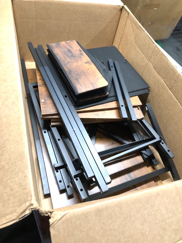 Photo 6 of ***NONREFUNDABLE - INCOMPLETE - DAMAGED - SEE COMMENTS***
TV Stand with Fabric Drawers for 65 70 75 Inches TV - Entertainment Center and Industrial TV Console Table with Open Storage Shelves for Living Room