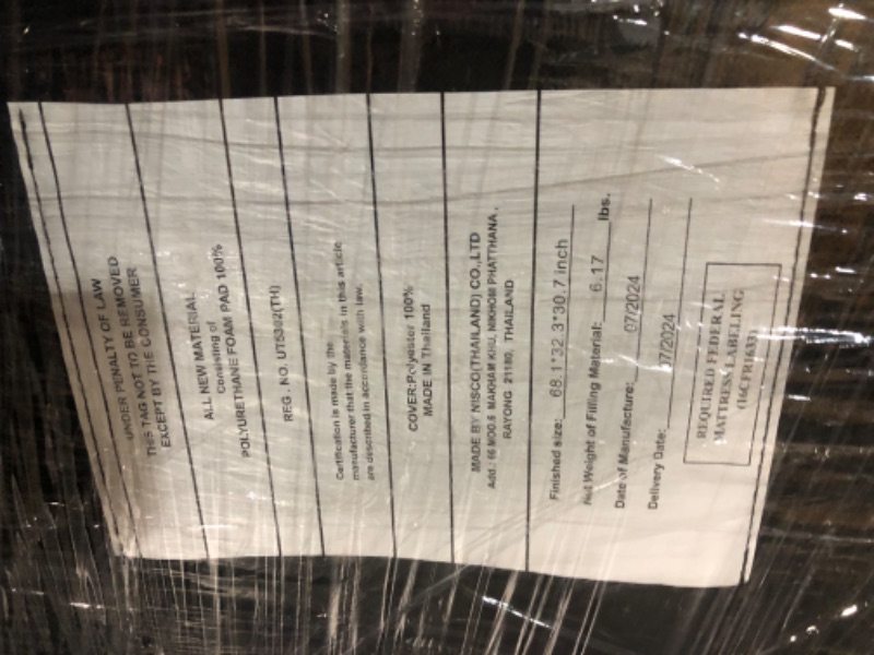 Photo 4 of ***USED - MISSING LEGS AND HARDWARE - SEE PICTURES - UNABLE TO VERIFY FUNCTIONALITY***
Convertible Futon Sofa Bed, 68" Memory Foam Detachable Futon Sofa Couch,Adjustable Backrest,Linen Fabric Folding Small Loveseat Sleeper for for Living Room,RV,Office,Ap