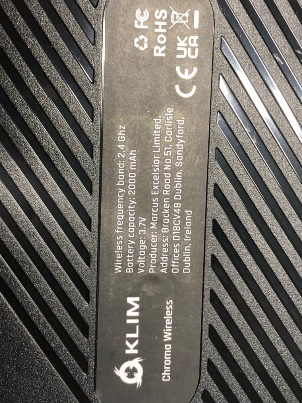 Photo 1 of ***USED - UNABLE TO TEST***
KLIM Chroma Wireless Gaming Keyboard RGB - Backlit Wireless Keyboard - Long-Lasting Rechargeable Battery - Quiet Water Resistant Ergonomic Keyboard - Teclado Gamer - PC PS5 PS4 Xbox One Mac - Black