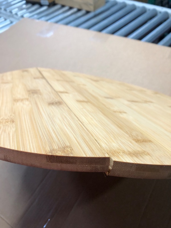 Photo 4 of ***USED - DAMAGED - SEE PICTURES***
Nitial Bamboo 1 Piece Wood Lazy Susan Rotating Turntable Organizer Wooden Charcuterie Board Cheese Board Turntable for Dining Table Kitchen Cabinet Countertop Pantry Storage (20 Inch)