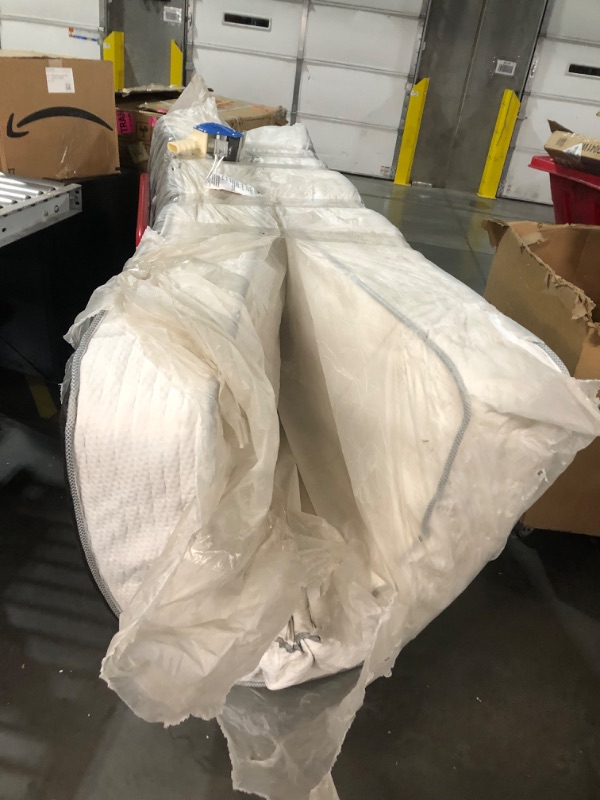 Photo 5 of ***TRUCK/TRAILER PICKUP ONLY - USED - DIRTY - NO PACKAGING - SEE PICTURES***
10 Inch Thick Coil Spring Mattress, White/Grey, California King