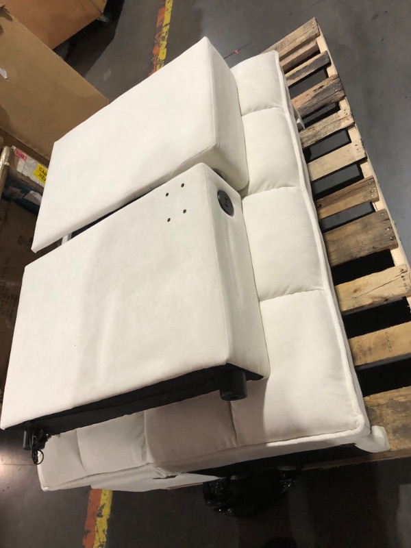Photo 1 of ***TRUCK/TRAILER PICKUP ONLY - SEE COMMENTS***
Skepphlay 3 in 1 Sleeper Sofa Bed, Pull Out Couch with Side Table, 65'' Convertible Loveseat with Adjustable Backrest, Chaise Lounge with USB and Type-C Ports for Living Room Office, White