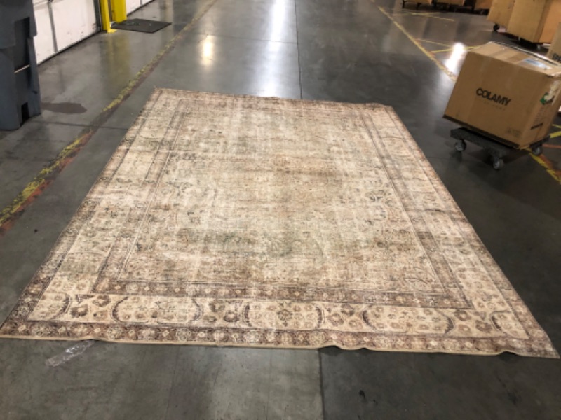 Photo 3 of ***USED DIRTY - FRAYED - NO PACKAGING - SEE PICTURES***
Loloi Margot Collection 8'-6" x 11'-6" Area Rug in Antique/Sage - Thick Low Pile Area Rug, No-Shed Easy Clean Large Patterned Area Rug for Living Room, Bedroom, Dining Area