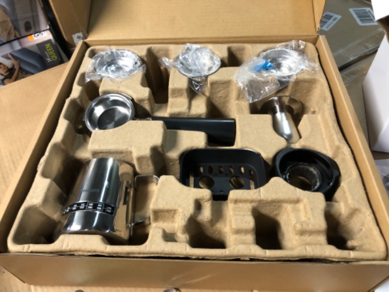 Photo 7 of ***USED - LIKELY MISSING PARTS - UNABLE TO VERIFY FUNCTIONALITY***
PHILIPS Barista Brew Semi Automatic Espresso Machine - Single & Double Espresso + Americano Button, 250g Bean Container, Intuitive Guidance, Calibrated Tamping, Metal Silver (PSA3218/01)