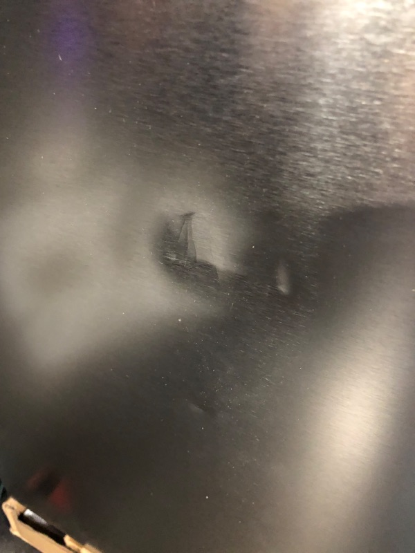 Photo 1 of ***TRUCK/TRAILER PICKUP ONLY - DAMAGED - DENTED - UNABLE TO TEST - SEE PICTURES***
Vissani 10.1 cu. ft. Top Freezer Refrigerator in Stainless Steel