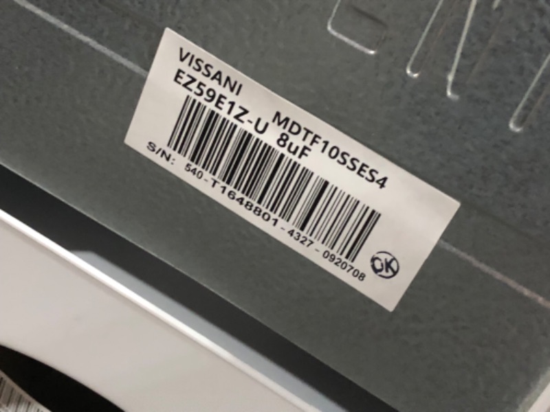 Photo 1 of ***TRUCK/TRAILER PICKUP ONLY - DAMAGED - DENTED - UNABLE TO TEST - SEE PICTURES***
Vissani 10.1 cu. ft. Top Freezer Refrigerator in Stainless Steel