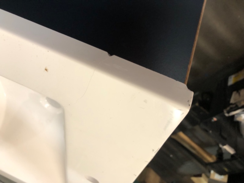 Photo 1 of ***MAJOR DAMAGE - SINK TOP CRACKED - NO PACKAGING - SEE PICTURES***
Spring Mill Cabinets Emlyn 30 Inch Bathroom Vanity with White Single Sink Top, 2-Door Cabinet, 1 Drawer, 30.5" W x 18.75" D x 32.89" H, Admiral Blue