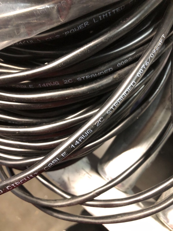 Photo 1 of ***USED - DAMAGED - UNKNOWN LENGTH - SEE PICTURES***
Monoprice E482334 (UL) CL2 Power Limited Circuit Cable 14AWG 2C Stranded 0076