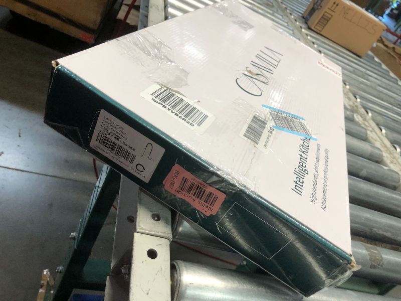 Photo 1 of CASAVILLA Touchless Kitchen Faucet, Brushed Gold Kitchen Faucet with Soap Dispenser and Deck Plate, Motion Sensor Smart Hands-Free Activated Single Handle Faucet for Camper Farmhouse RV Kitchen Sink