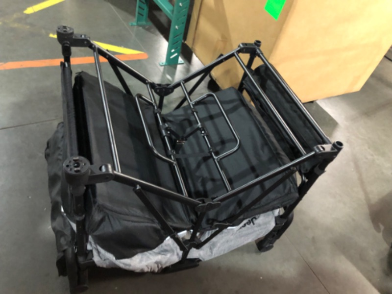 Photo 1 of ***INCOMPLETE - NO PACKAGING - SEE COMMENTS***
Jeep Wrangler Deluxe 4 Seater Stroller Wagon by Delta Children - Premium Quad Stroller Wagon for 4 Kids with Convertible Seats, Adjustable Push/Pull Handles, Removable Canopy & Flat Fold, Grey