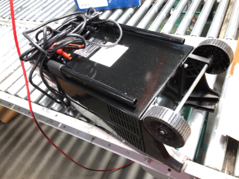 Photo 1 of ***NONREFUNDABLE - MAJOR DAMAGE - SEE COMMENTS***
Schumacher Electric Wheeled Battery Charger and Jump Starter, SC1445, 2-in1 - Manual Timer-Controlled, 250 Cranking Amps, 6 Volt and 12 Volt for Car, SUV, Truck, and Marine Batteries