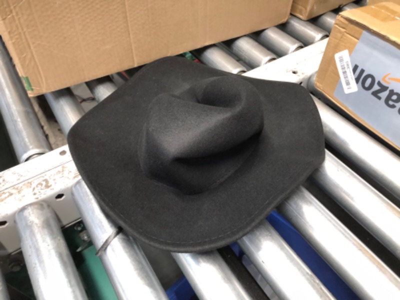 Photo 1 of ***DAMAGED - CRUMPLED - SEE PICTURES***
Women Men Classic Felt Fedora Hat Wide Brim Flat Top Boater Hat
