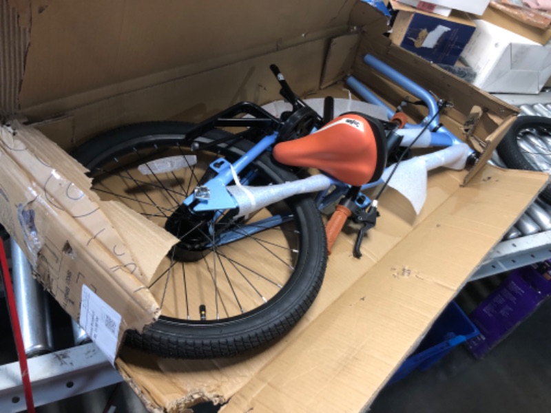 Photo 1 of ***DAMAGED - FRONT WHEEL AND FRONT FORK BENT - WON'T ATTACH - PREVIOUSLY OPENED - PARTS LIKELY MISSING - SEE PICTURES***
JOYSTAR 20 Inch Kids Bike for Age 7-10 Years Boys, Kids Bicycle with Training Wheels & Coaster Brake, Children Bike, Blue