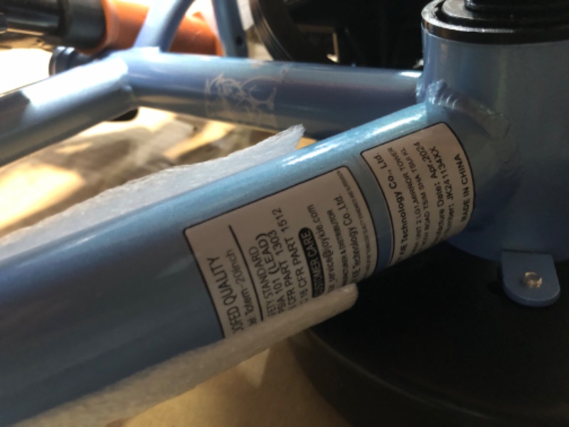 Photo 1 of ***DAMAGED - FRONT WHEEL AND FRONT FORK BENT - WON'T ATTACH - PREVIOUSLY OPENED - PARTS LIKELY MISSING - SEE PICTURES***
JOYSTAR 20 Inch Kids Bike for Age 7-10 Years Boys, Kids Bicycle with Training Wheels & Coaster Brake, Children Bike, Blue