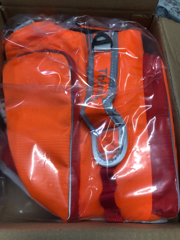 Photo 1 of (see all images) ThinkPet No Pull Harness Breathable Sport Harness with Handle-Dog Harnesses Reflective Adjustable for Medium Large Dogs,Back/Front Clip for Easy Control L Neon Orange