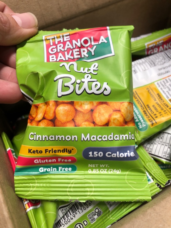 Photo 1 of (see all images) TGB Cinnamon Macadamia Nuts | 1g Net Carb Keto Snack | Gluten Free Low Carb Candy, 10 Ounces (Pack of 6)