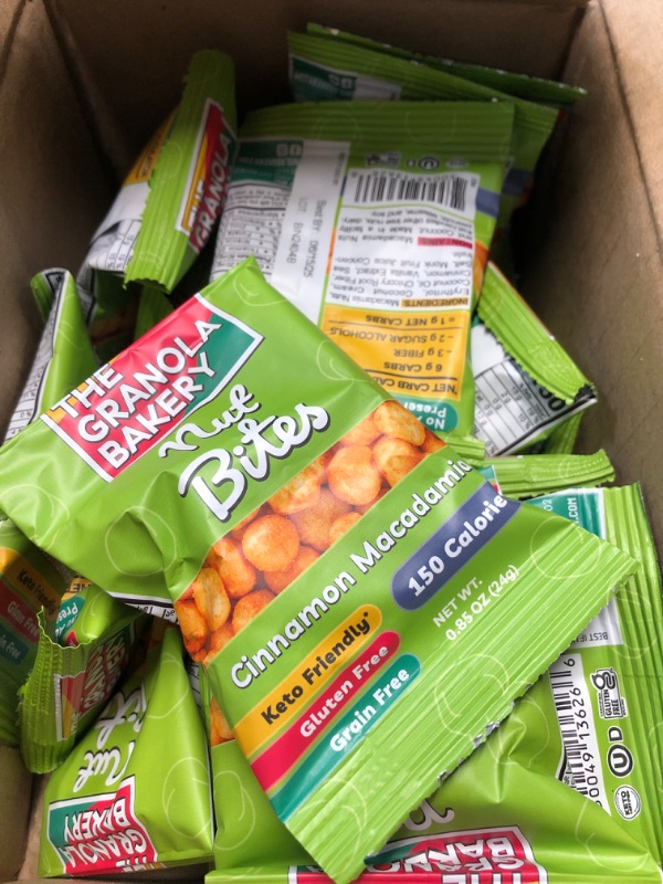 Photo 1 of (see all images) TGB Cinnamon Macadamia Nuts | 1g Net Carb Keto Snack | Gluten Free Low Carb Candy, 10 Ounces (Pack of 6)