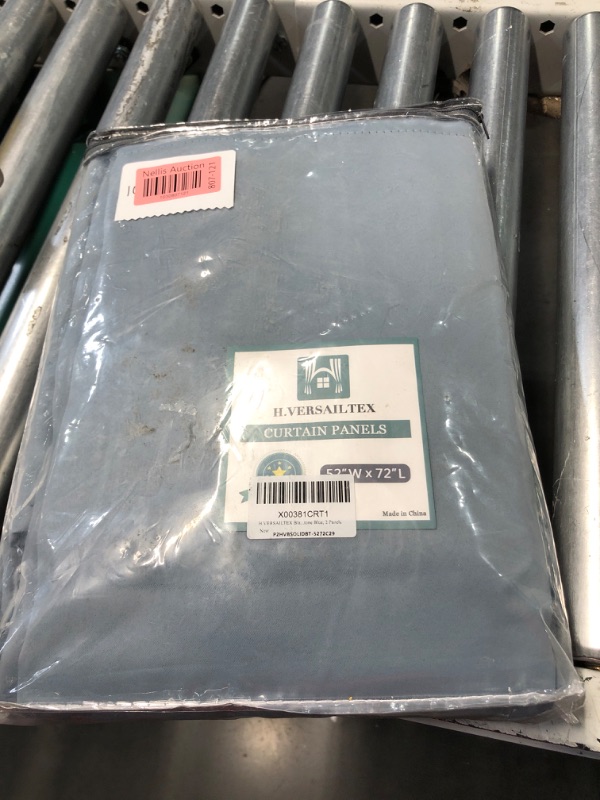Photo 1 of (FAIR/USED) H.VERSAILTEX Blackout Curtains Thermal Insulated Window Treatment Panels Room Darkening Blackout Drapes for Living Room Back Tab/Rod Pocket Bedroom Draperies, 52 x 72 Inch, Stone Blue, 2 Panels