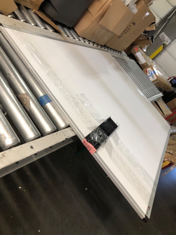 Photo 1 of (see all images) (factory sealed) VIZ-PRO Magnetic Whiteboard/Dry Erase Board, 48 X 36 Inches, Silver Aluminium Frame