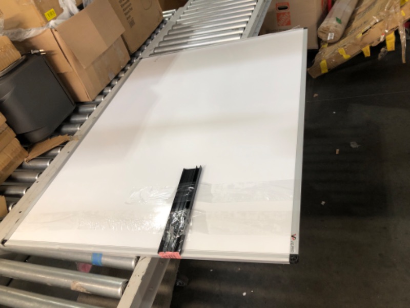 Photo 1 of (see all images) (factory sealed) VIZ-PRO Magnetic Whiteboard/Dry Erase Board, 48 X 36 Inches, Silver Aluminium Frame