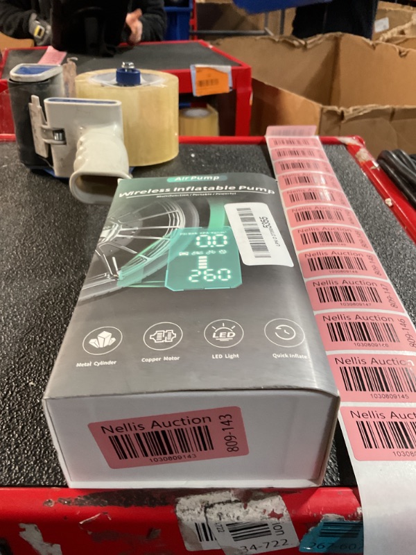 Photo 1 of Tire Inflator Portable Air Compressor, 150PSI & 25000mAh Portable Air Compressor with Digital Pressure Gauge, 2X Faster Inflation Cordless Air Pump for Car, Motorcycle, Bicycle and More