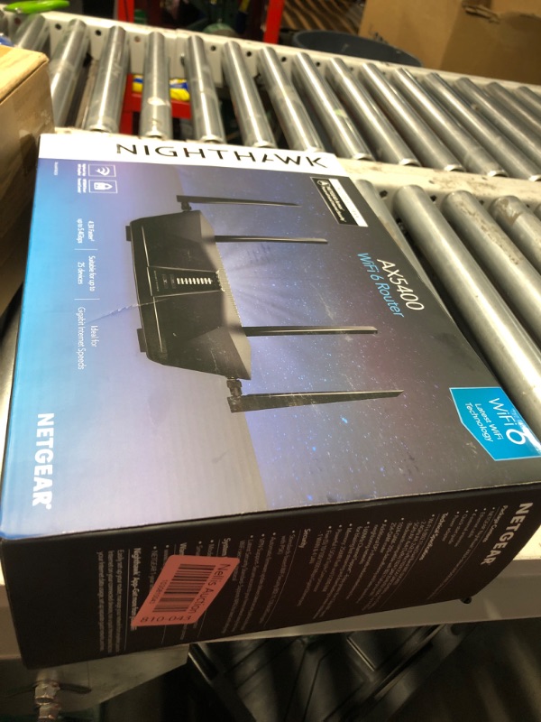 Photo 3 of ***FACTORY SEALED***NETGEAR Nighthawk 6-Stream Dual-Band WiFi 6 Router (RAX54S) – Security Features, AX5400 Wireless Speed, Up to 5.4 Gbps, Covers up to 2,500 sq. ft., 25 Devices - 1-Year Armor Subscription Included