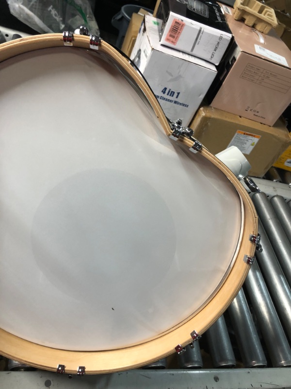 Photo 5 of ***USED - DAMAGED - LIKELY MISSING PARTS - SEE PICTURES***
Fesley Electric Drum Set with Independent Kick Snare Drum HiHat Cymbal: Real Sample Sound Source, Bluetooth Electronic Drum Set with Dual Zone Mesh Drum Pad, Three Zone Cymbal Full Size Adult Drum