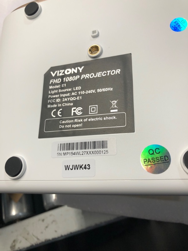 Photo 7 of [Auto Focus/Keystone] Mini Projector with WiFi and Two-way Bluetooth, VIZONY Native 1080P Projector 4K Support w/50%Zoom/4P4D, Full Sealed, 450ANSI Portable Home Movie Projector (Gold White)