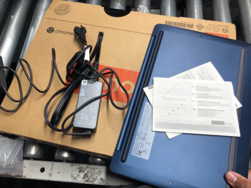 Photo 1 of Lenovo Flagship Chromebook, 14'' FHD Touchscreen Slim Thin Light Laptop Computer, 8-Core MediaTek Kompanio 520 Processor, 4GB RAM, 64GB eMMC, WiFi 6,Chrome OS, Abyss Blue