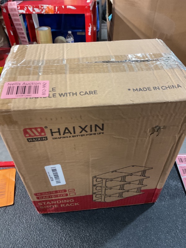 Photo 1 of HAIXIN Vertical Narrow Tall Shoe Rack for Front Door Entrance, 7-Tier Sturdy Stackable Shoe Rack Organizer for Closet Entryway, Corner Shoe Storage Shelf Shoe Cubby