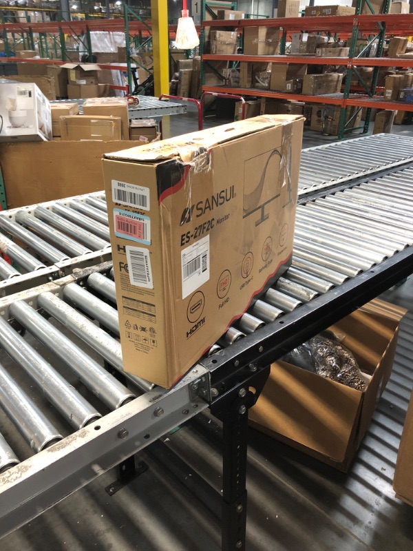 Photo 1 of SANSUI Monitor 27 Inch 100Hz USB Type-C Computer Monitor, FHD 1920X1080P,Frameless Eye Care PC Office Monitor with HDMI, Adaptive Sync, HDR, VESA(100x100mm)?ES-27F2C HDMI Cable Included?